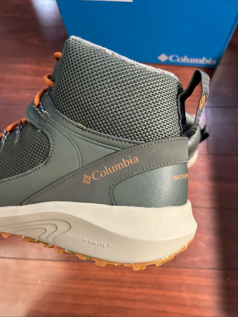 Mens 15 Columbia Trailstorm Mid Waterproof Boot Gravel Gray Hiking Trail New